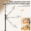 Phone Tripod Adjustable Horizontal Overhead Tripod Cell Phone Tripod Stand for Video Recording/Watching/Vlog Live Stream Tripod - Kergle