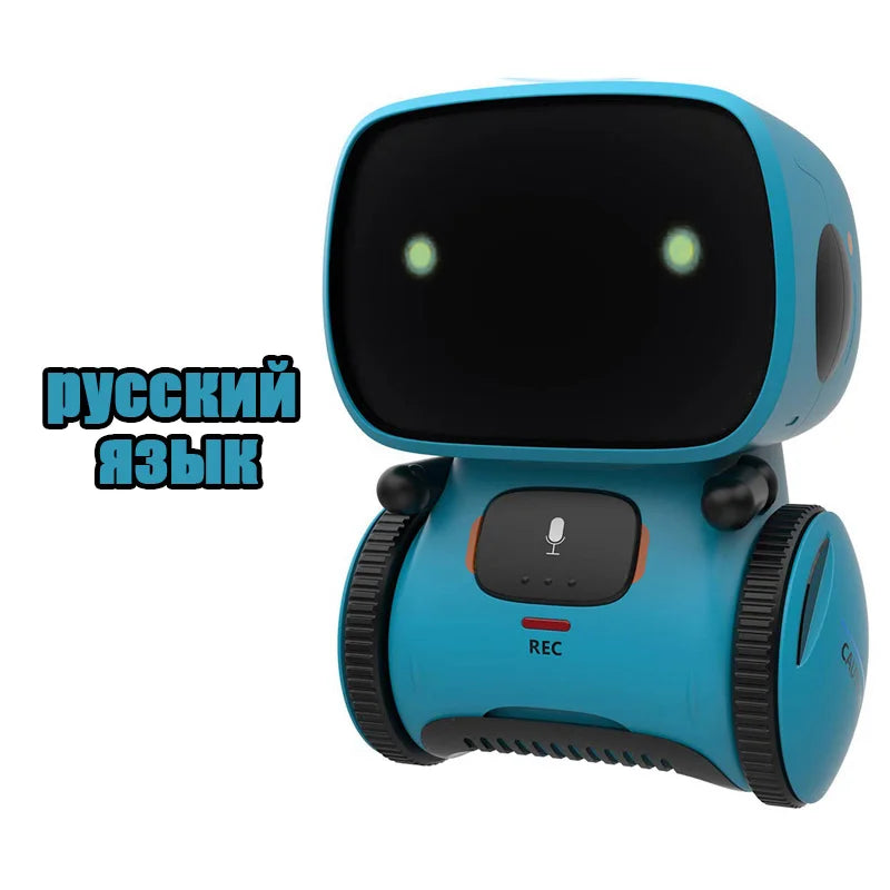 Toy Robot Intelligent Robots Russian & English & Spanish Version Voice & Touch control Toys Interactive Educational RC Robot - Kergle