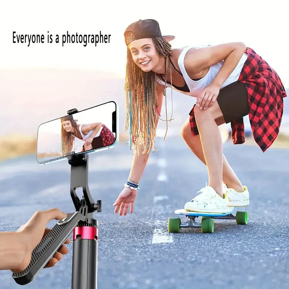 Portable camera tripod with wireless remote control and 360 ° rotation for video recording, video recording, and live streaming - Kergle