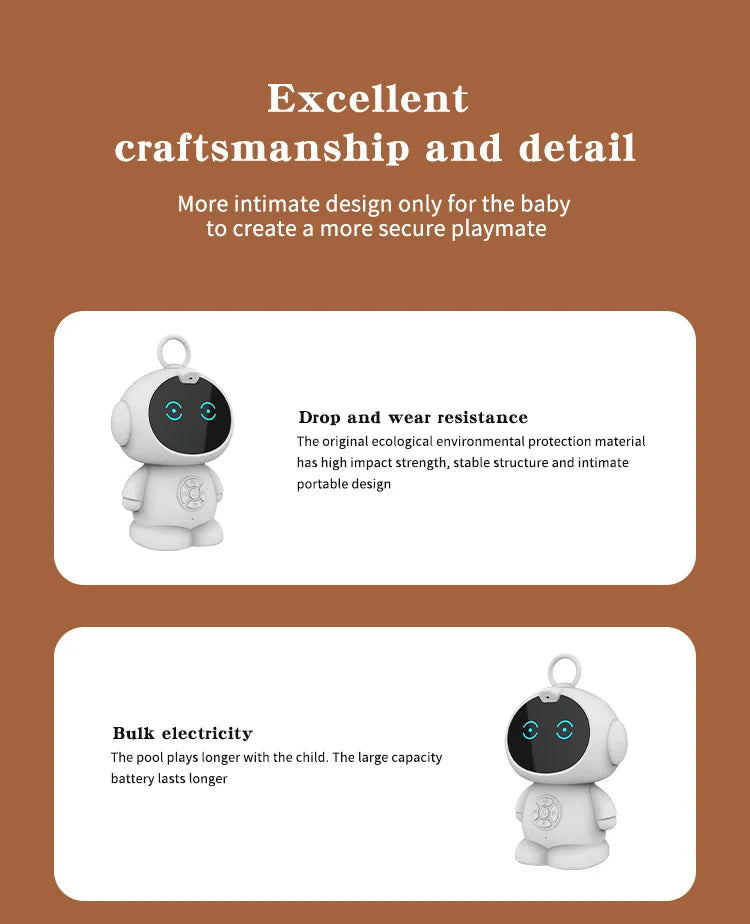 2026 Smart AI Robot WiFi Early Education Toys for Children Speech Recognition & Voice Interactive Educational Learning Machine - Kergle