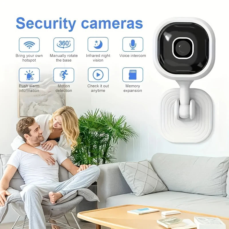 Smart 1080p Wi-Fi Smart Home Security Camera , HD,Real-time APP Alerts, 2-Way Audio, with Motion Tracking for Baby & Pet - Kergle